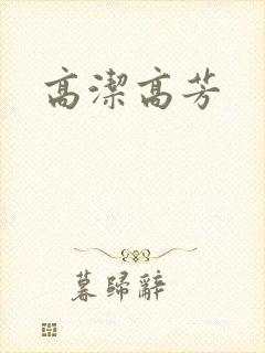 高洁高芳封面