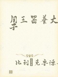 用玉器养大的皇子