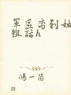 军区脔到她哭h粗话h