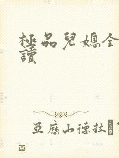 极品儿媳全文阅读封面