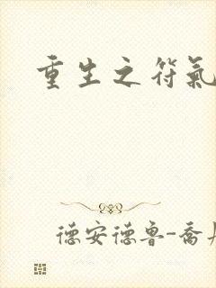 重生之符气冲天