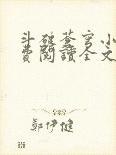 斗破苍穹小说免费阅读全文无弹窗