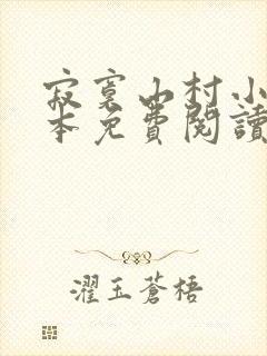 寂寞山村小说全本免费阅读