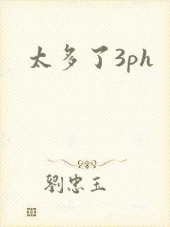 太多了3ph封面