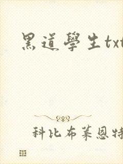 黑道学生txt