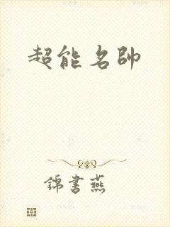 超能名帅封面