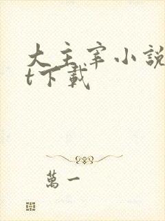 大主宰小说txt下载