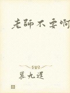 老师不要啊h封面