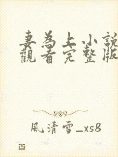 妻为上小说免费观看完整版笔趣阁