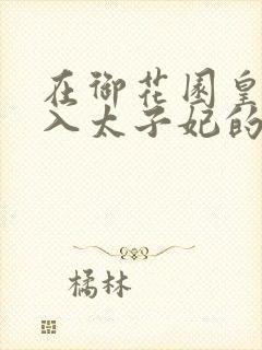 在御花园皇上进入太子妃的小说