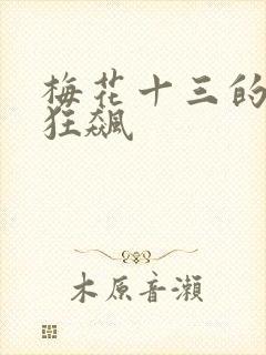 梅花十三的乳液狂飙