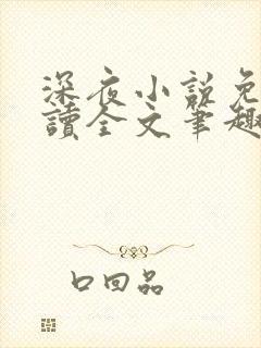 深夜小说免费阅读全文笔趣阁封面