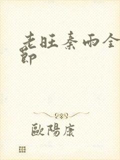 老旺秦雨全部章节