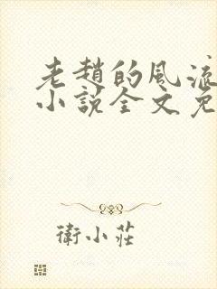 老赵的风流人生小说全文免费阅读