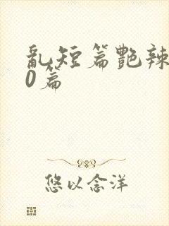 乱短篇艳辣500篇封面