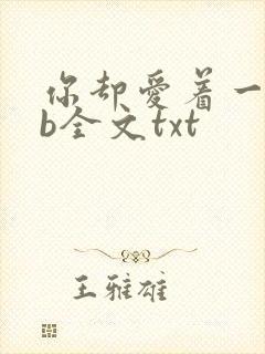 你却爱着一个sb全文txt