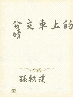 公交车上的诗请晴封面