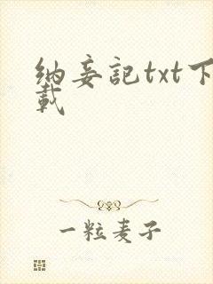 纳妾记txt下载
