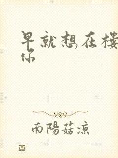 早就想在楼梯要你