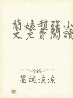 兰姨赵强小说全文免费阅读