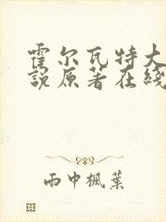 霍尔瓦特大街小说原著在线阅读