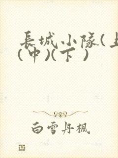 长城小队(上)(中)(下 )