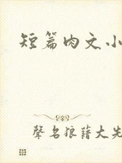 短篇肉文小说