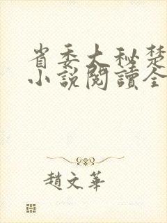 省委大秘楚东恒小说阅读全文