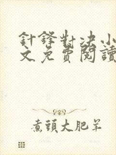 针锋对决小说全文免费阅读完整版