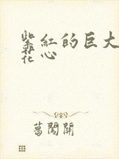 紫红的巨大顶开花心