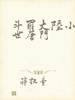 斗罗大陆小说绝世唐门