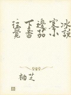 往下边塞冰棒感觉番茄小说封面