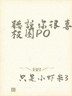 听说你很喜欢我校园PO