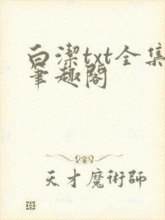 白洁txt全集笔趣阁