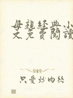 母亲经典小说全文免费阅读