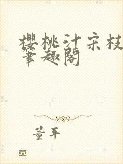 樱桃汁宋枝江野笔趣阁