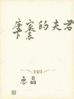 唐家的夫君们帘下衾封面