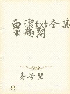 白洁txt全集笔趣阁