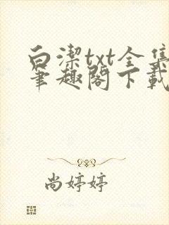 白洁txt全集笔趣阁下载