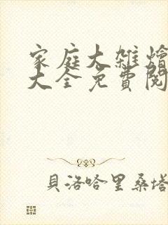 家庭大杂烩小说大全免费阅读