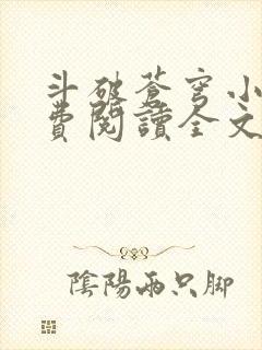 斗破苍穹小说免费阅读全文无弹窗