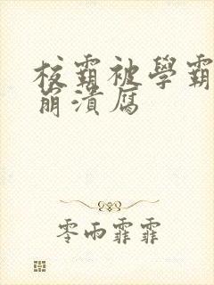 校霸被学霸玩到崩溃腐