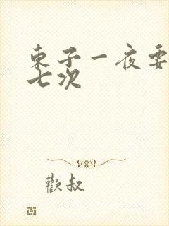 东子一夜要白洁七次封面