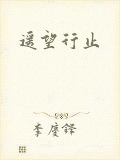 遥望行止封面