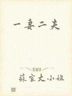 一妻二夫