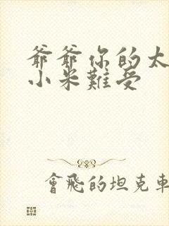 爷爷你的太大了小米难受封面