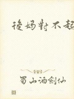 后妈对不起封面