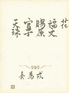 天官赐福花怜塞珠子原文