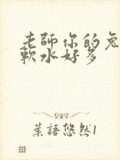 老师你的兔子好软水好多