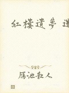 红楼遗梦 迷男封面